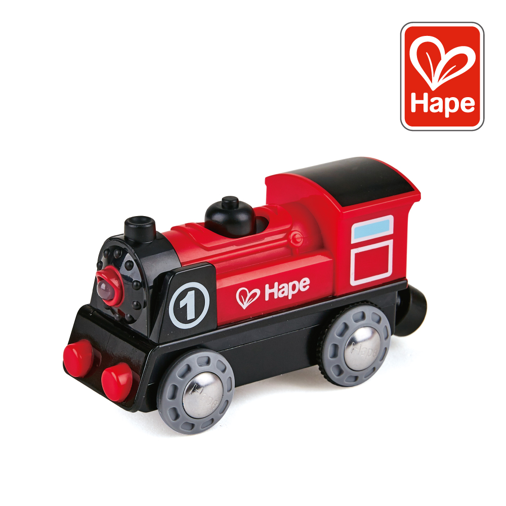 Hape 德國Hape 電動復古小火車(電動小火車/玩具車/軌道遊戲/家家酒玩具/木製玩具)