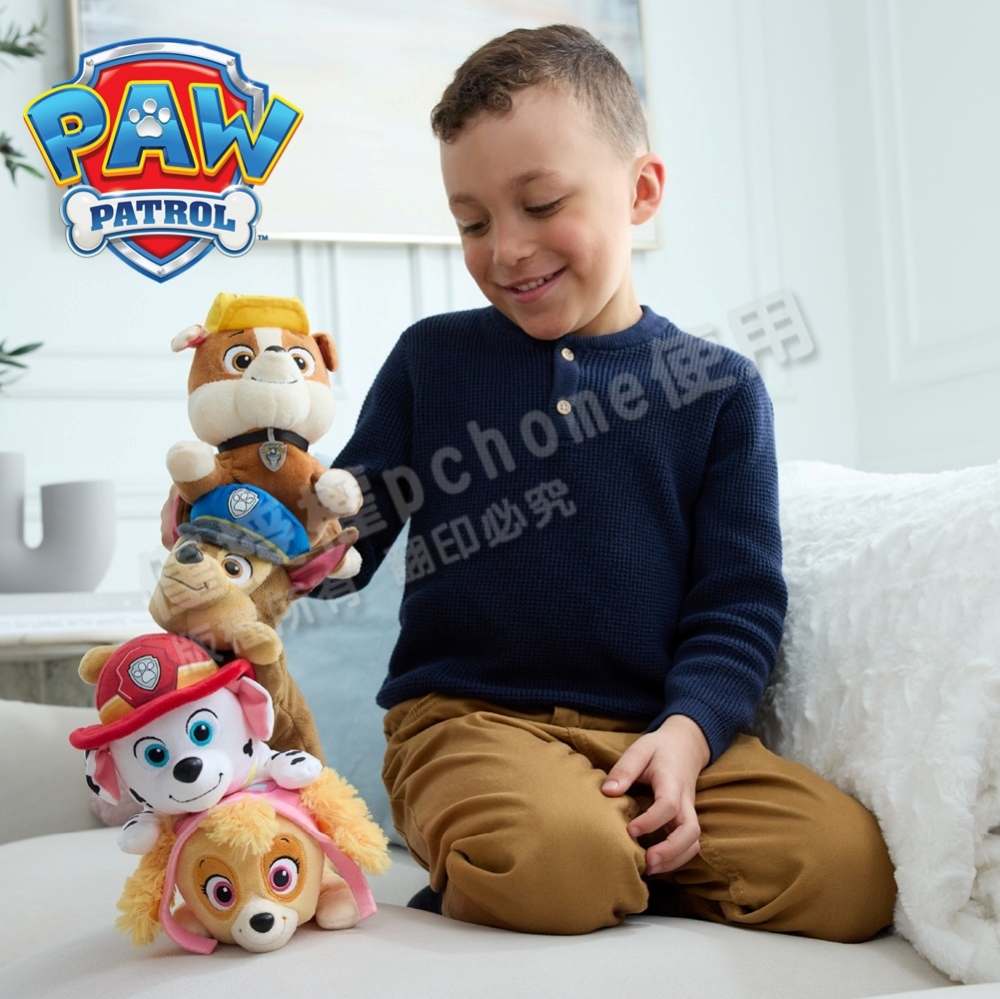 paw patrol 汪汪隊立大功 帽子頸圈8吋絨毛布偶-多款_SUNUP