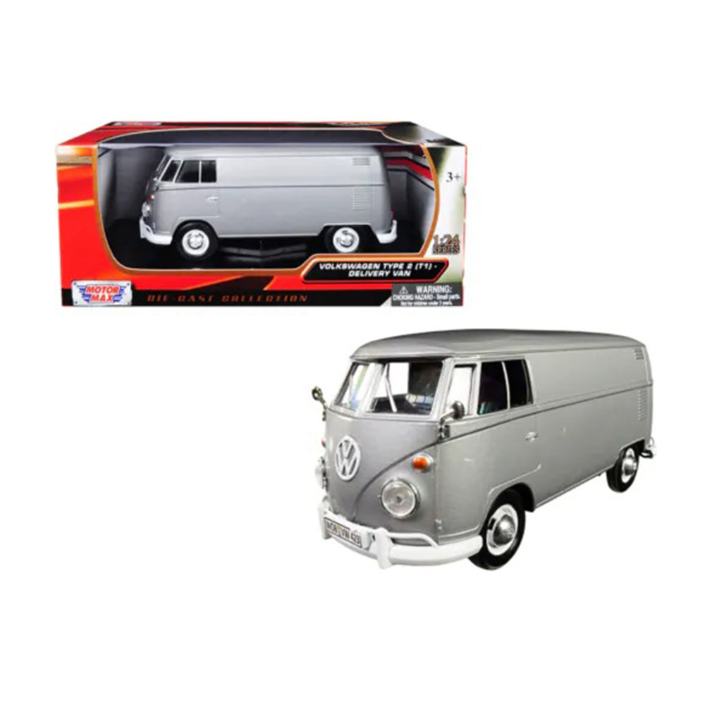 Motormax Volkswagen 1/24 福斯 合金車 胖卡灰