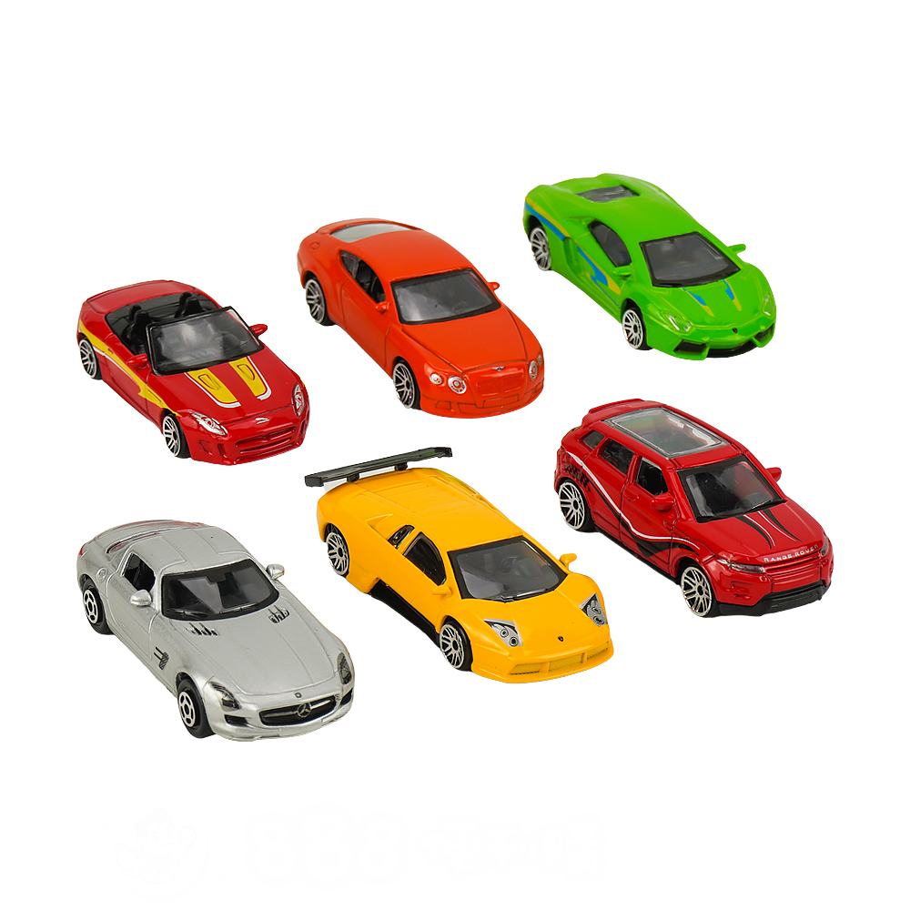 888ezgo 888便利購1:64經典合金模型小車(自由滑行)(ST)(6入裝 