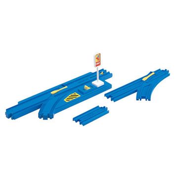  《TAKARA TOMY》PLARAIL  火車配件 R-19 自動撥道轉轍器