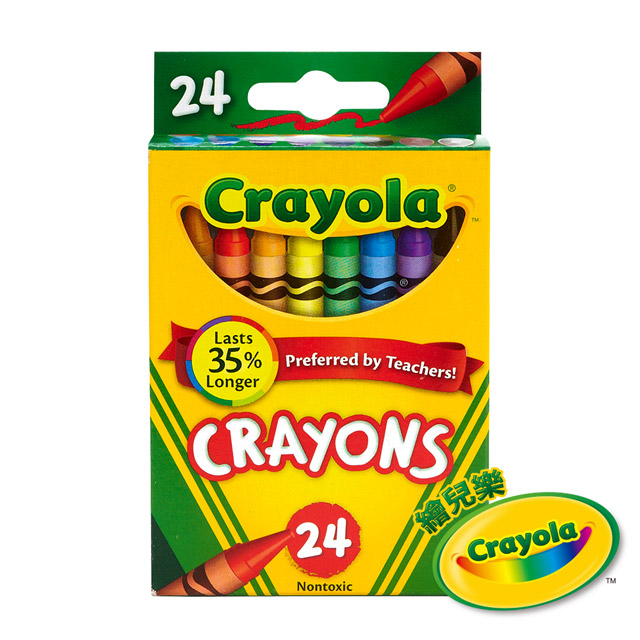 美國Crayola 繪兒樂 彩色蠟筆24色