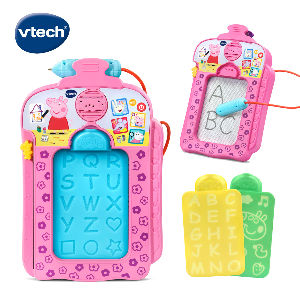 Vtech 　粉紅豬小妹-音樂字母感應學習畫板  英文母語式互動學習 提供孩子歡樂成長學習玩具