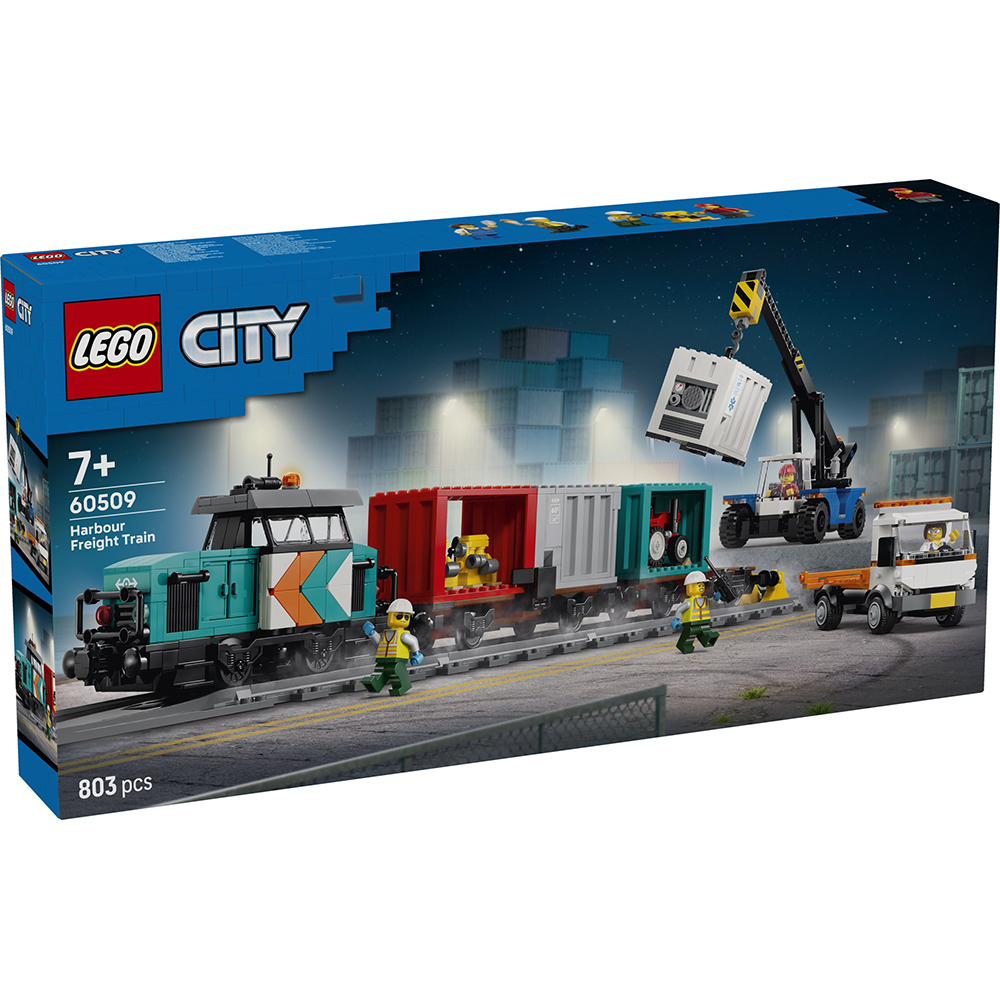 LEGO 樂高 60509 202606 城市系列 - 港口貨物列車和起重機與卡車