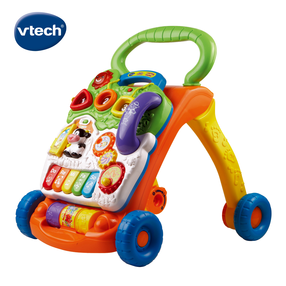 Vtech 　寶寶聲光學步車-活力橘經典學步玩具最推薦TOP