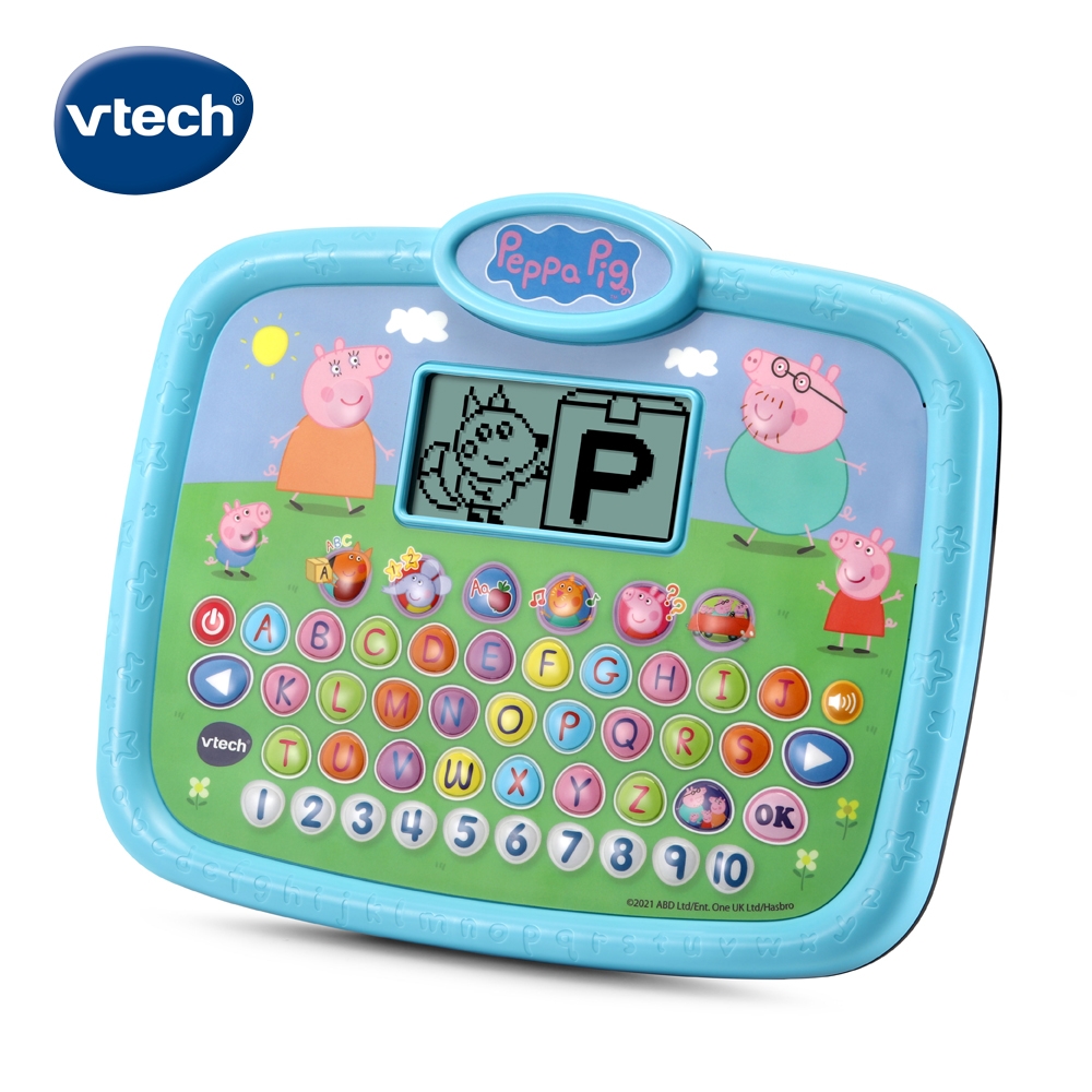 Vtech 　粉紅豬小妹-互動學習小平板 跟著粉紅豬小妹一起快樂學習