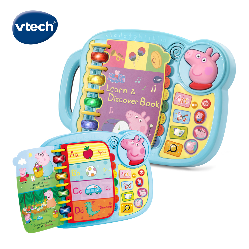 Vtech 　粉紅豬小妹-字母故事啟蒙學習有聲書  英文母語式互動學習提供孩子歡樂成長學習玩具