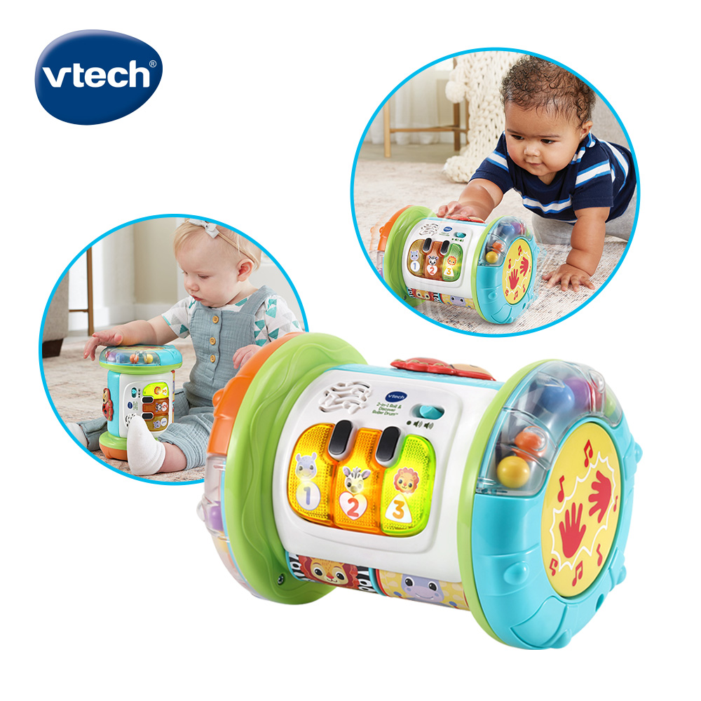 Vtech 　2合1探索學習滾滾鼓 爬行玩具最推薦