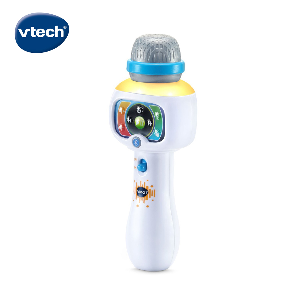 Vtech 兒童歡唱藍芽麥克風-閃亮白