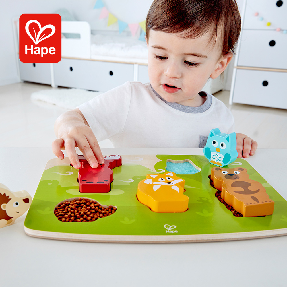 Hape 森林動物觸感拼圖
