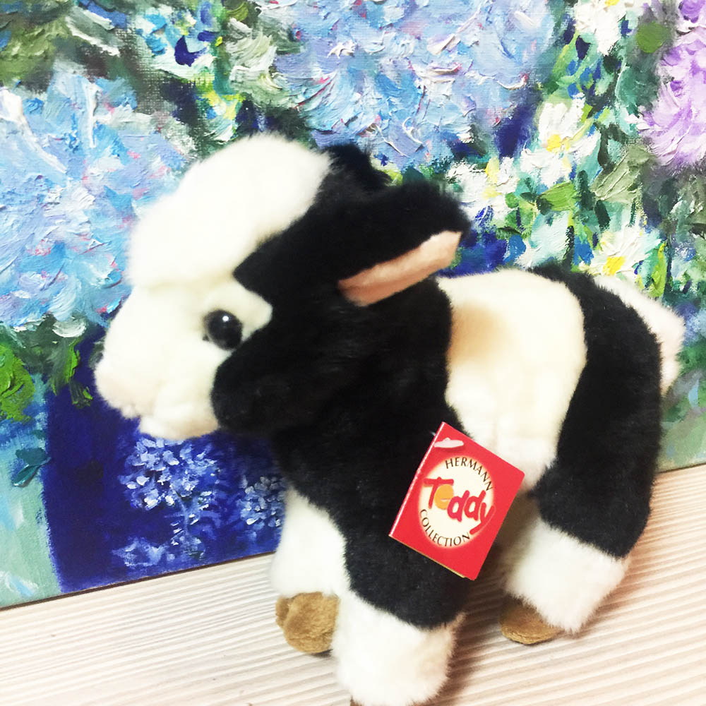HERMANN TEDDY 快樂小山羊【德國赫爾曼泰迪熊】泰迪熊玩具玩偶公仔絨毛娃娃泰迪熊德國製快樂小山羊防過敏抗菌德國第一品牌百年歷史赫爾曼泰迪熊限量值得收藏