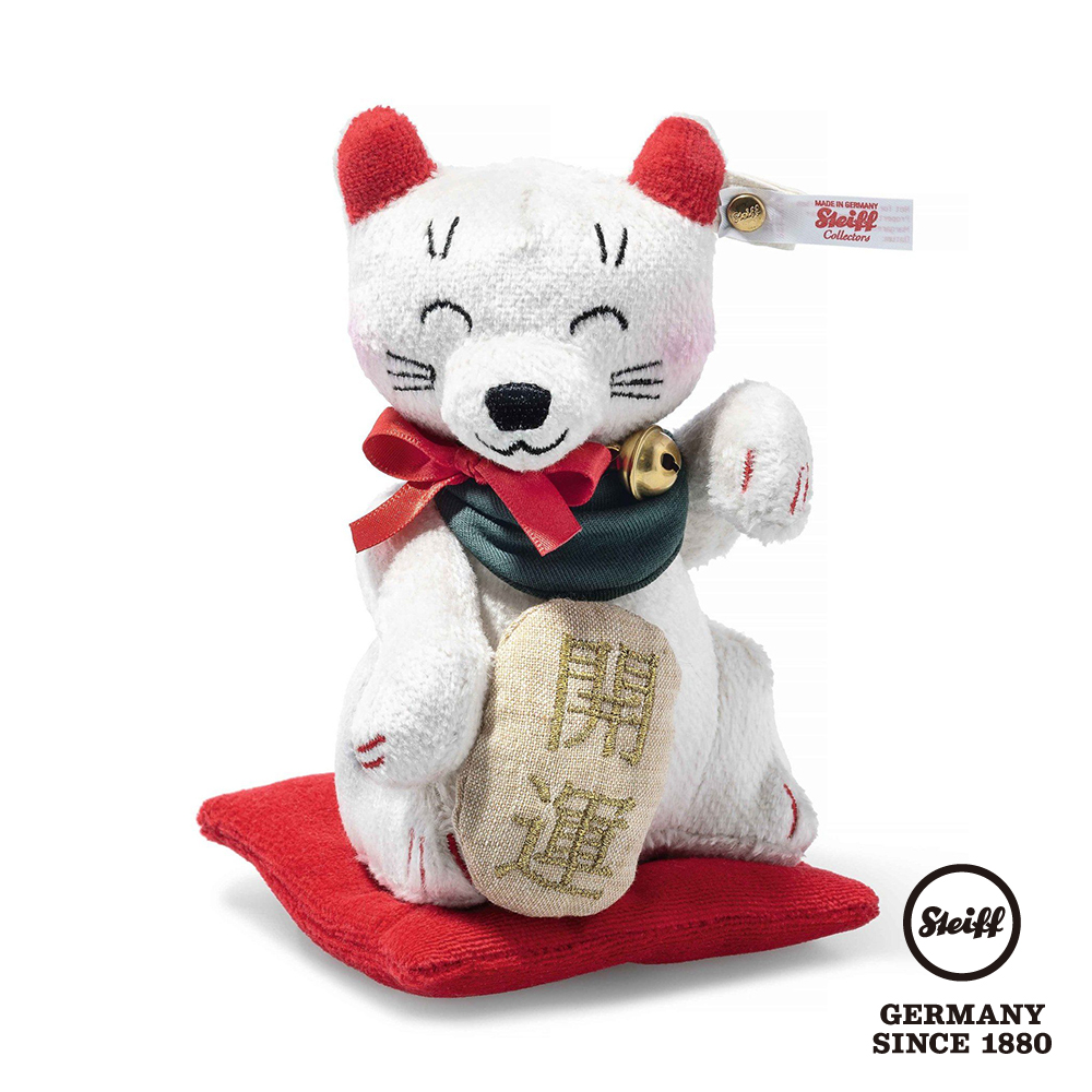 STEIFF 金耳釦泰迪熊德國- Lucky Cat Manekineko L/E1500 招財貓(海外