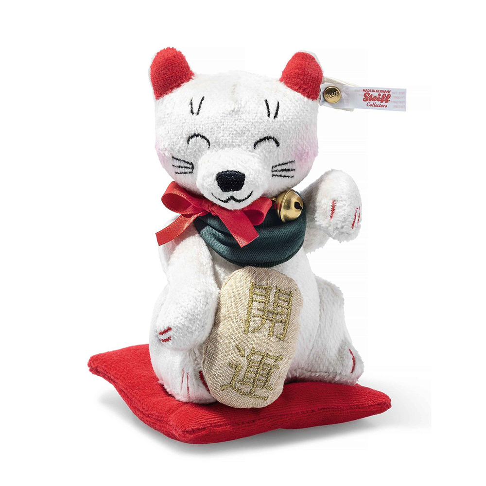 STEIFF 金耳釦泰迪熊德國- Lucky Cat Manekineko L/E1500 招財貓(海外