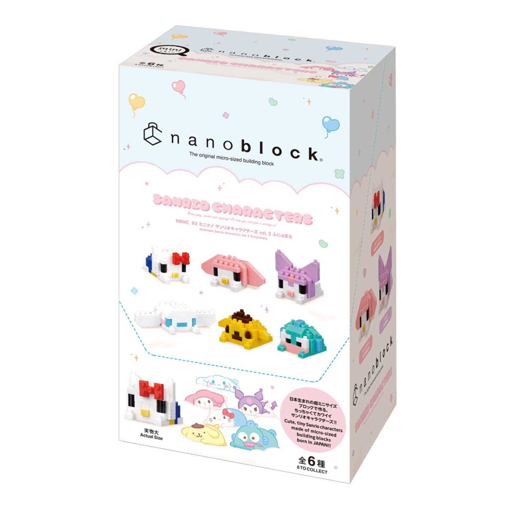 Nanoblock 迷你積木 NBMC_93s mininano 三麗鷗角色 收藏系列vol.3(sanrio)(一盒6入)