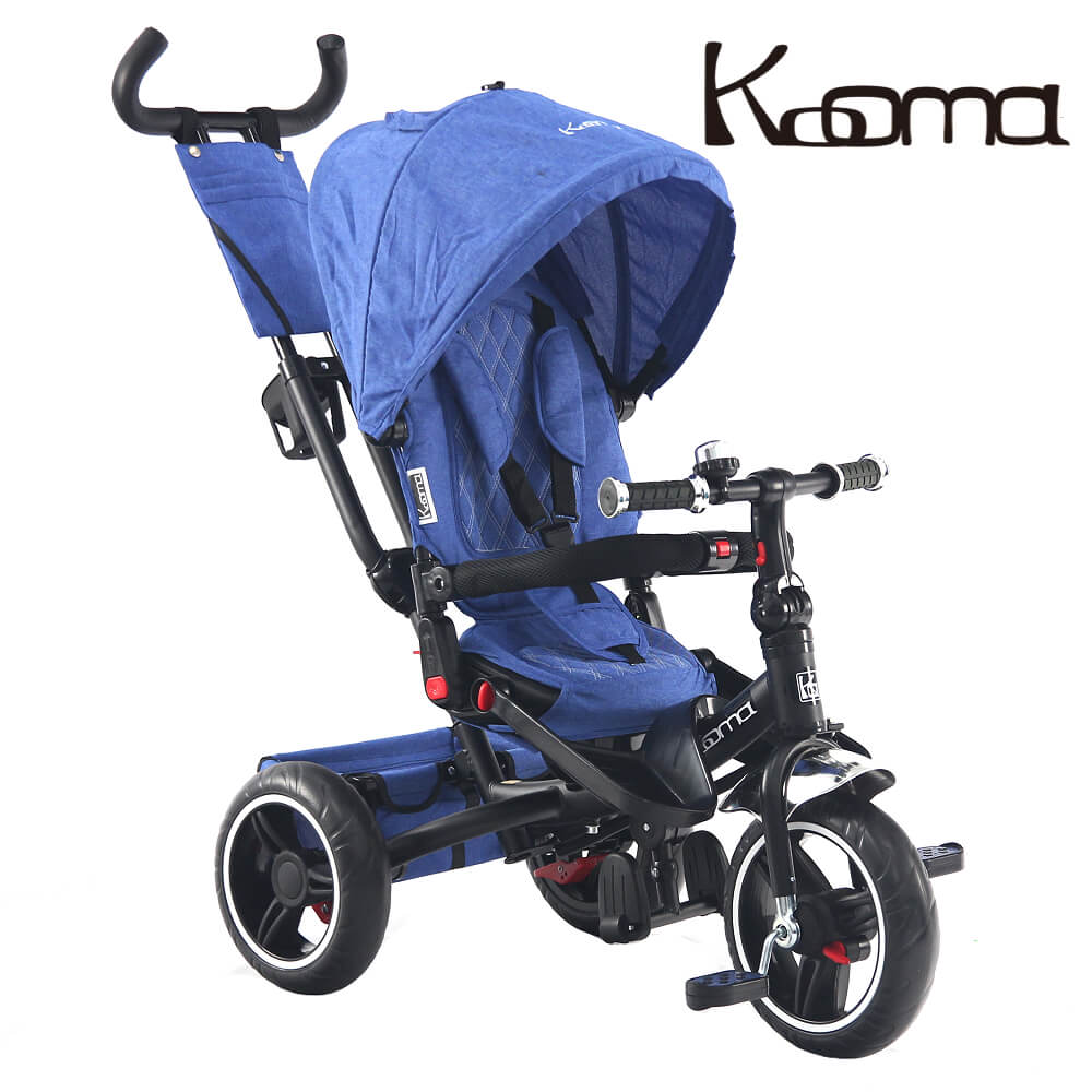 KOOMA 7in1 漸進式兒童三輪車-牛仔藍- PChome 24h購物