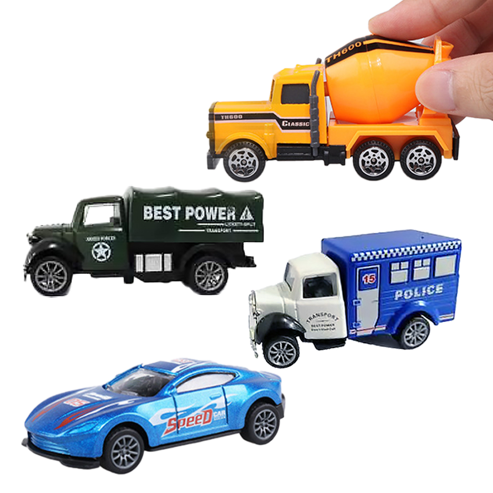 1盒5入 玩具汽車模型合金小汽車 警車 賽車 工程車 軍事車 Pchome 24h購物