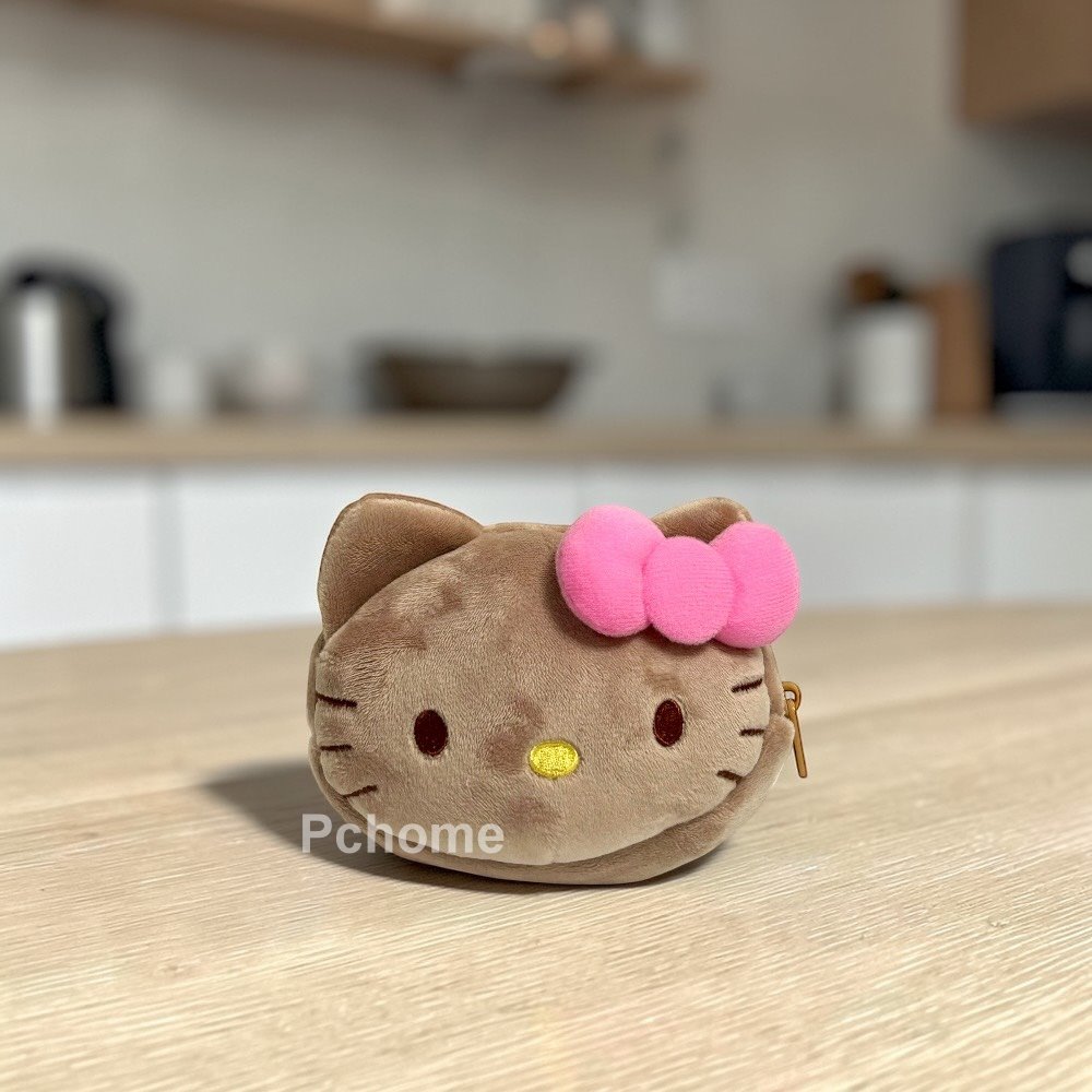 Sanrio 三麗鷗 【Hello Kitty】奶茶絨毛零錢包