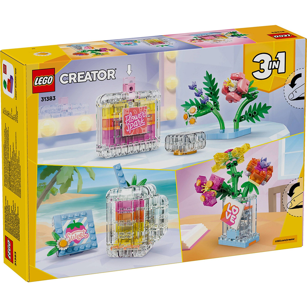 LEGO 樂高31383 202606 創意大師三合一系列- 花卉裝飾香水瓶- PChome