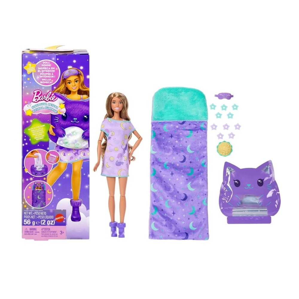 MATTEL 美泰兒 芭比娃娃 睡衣派對驚喜娃娃