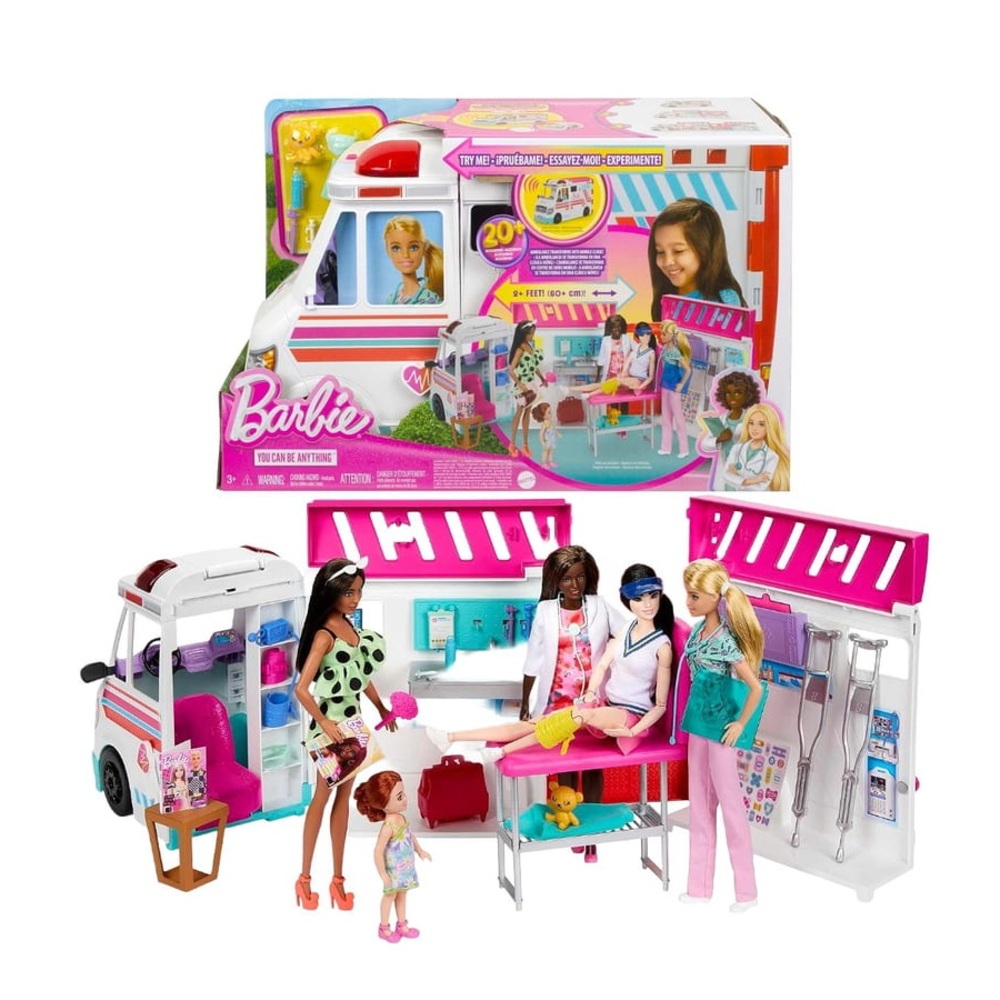 MATTEL 美泰兒 芭比娃娃 救護車行動診所