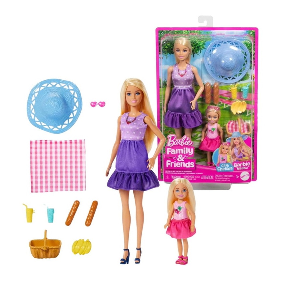 MATTEL 美泰兒 芭比娃娃 姊妹野餐時光