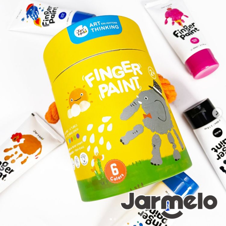 JoanMiro & JarMelo 原創美玩■易洗手指畫顏料-基礎(6色) JA91142