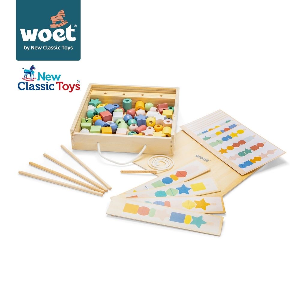 New Classic Toys 邏輯串珠排列木製玩具-10572