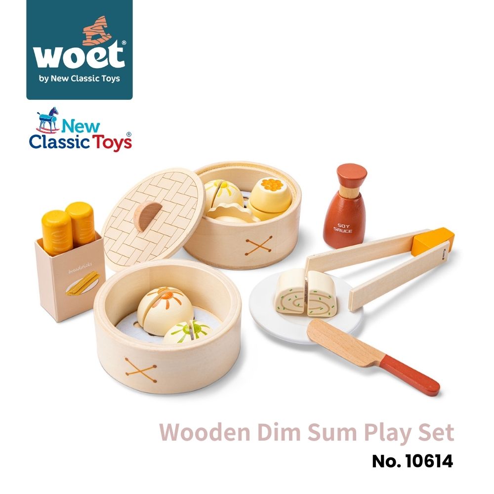 New Classic Toys 木製港式飲茶點心組-10614