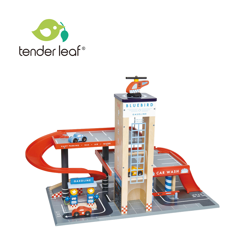 Tender Leaf 美國 木製玩具 立體停車場
