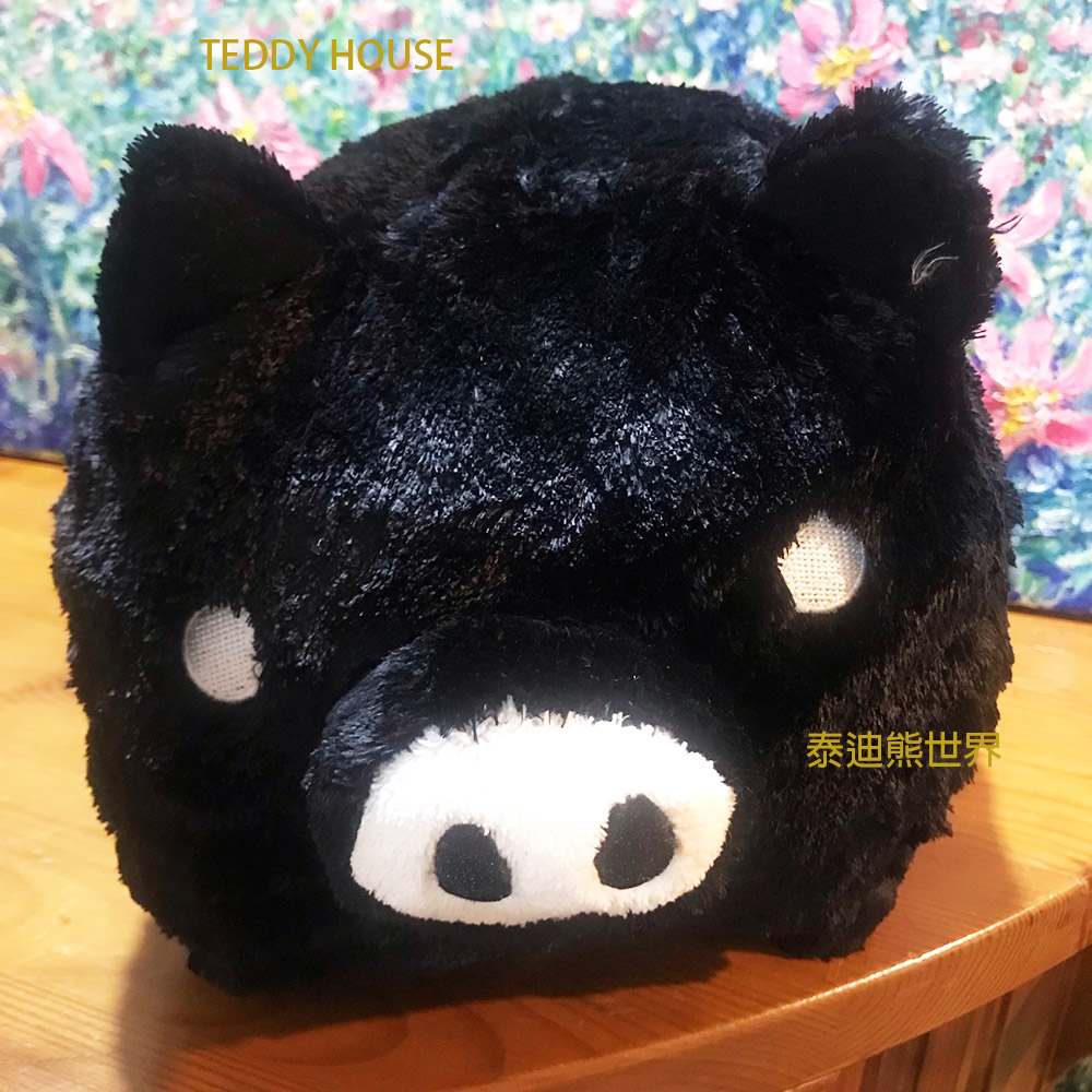 【TEDDY HOUSE】泰迪熊玩具玩偶公仔絨毛娃娃泰迪熊胖胖黑豬(大)超柔軟黑豬