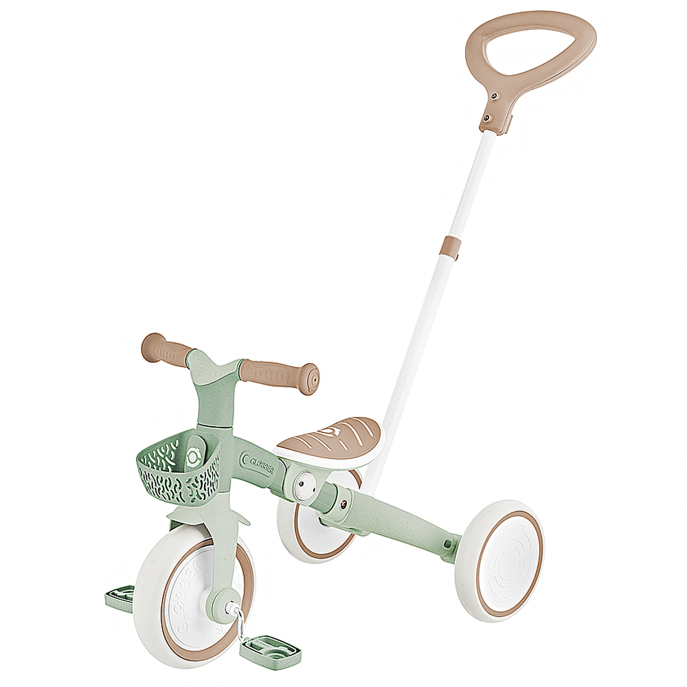 Globber 哥輪步 官方直營 LEARNING TRIKE 3合1多功能滑步腳踏推車-法式開心果