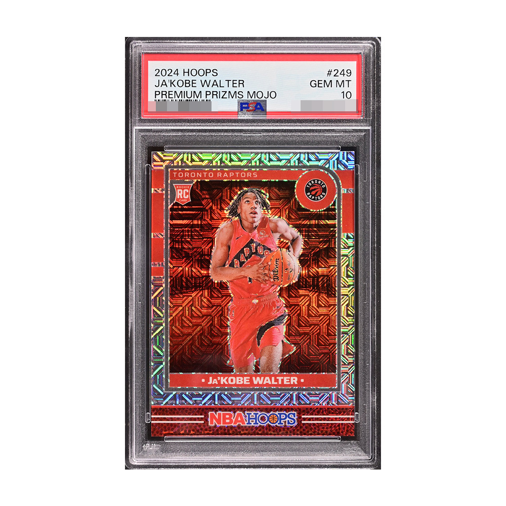NBA 鑑定卡牌 Panini JaKobe Walter (24 Hoops #249) Mojo折射RC鑑定卡【PSA 10】