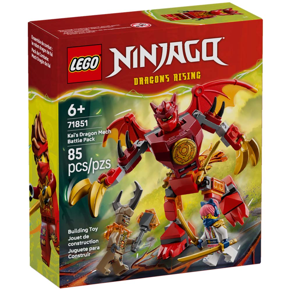 LEGO 樂高 71851 202601 旋風忍者系列 - 赤地的猛龍機械人戰鬥組