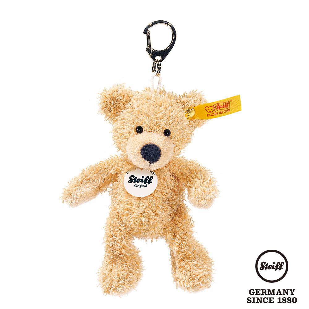 STEIFF 金耳釦泰迪熊 德國 - Keyring Teddy Bear Fynn (經典吊飾_黃標)