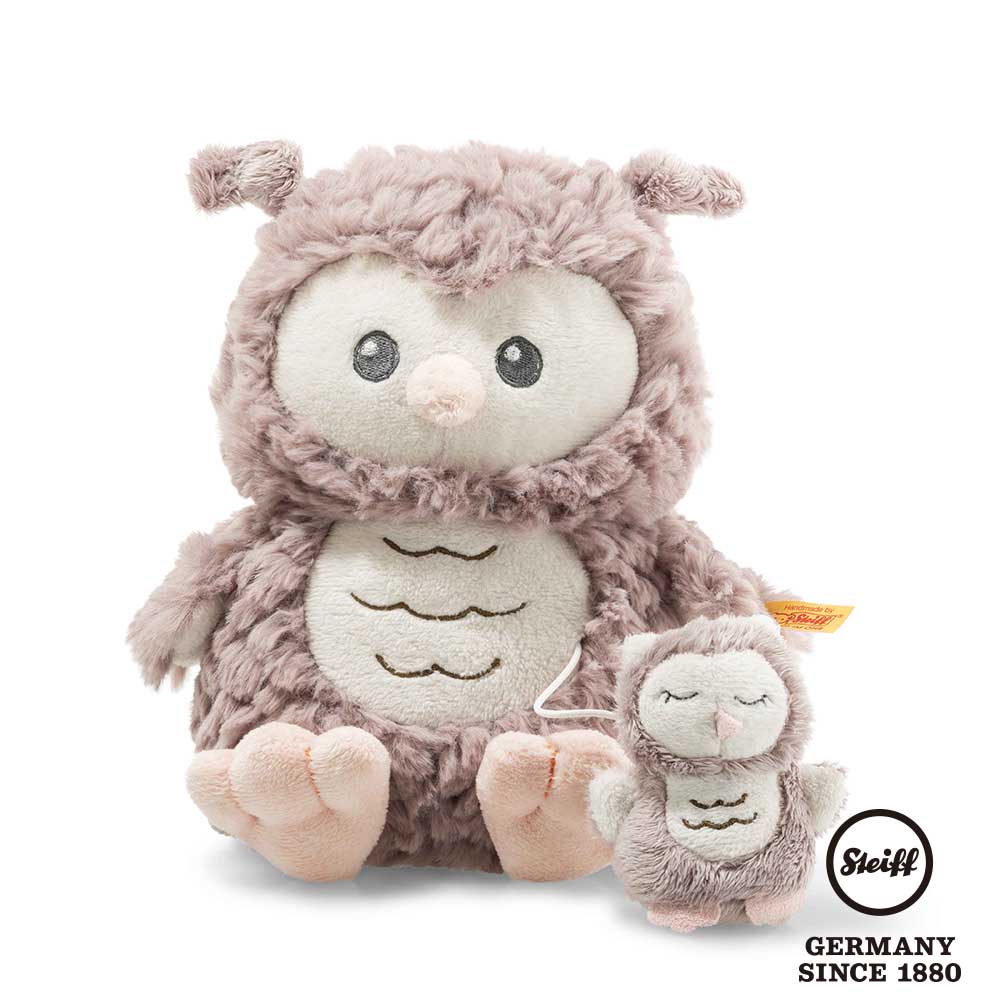 STEIFF 金耳釦泰迪熊 德國 - Ollie Owl with music box 貓頭鷹 (嬰幼兒音樂鈴)