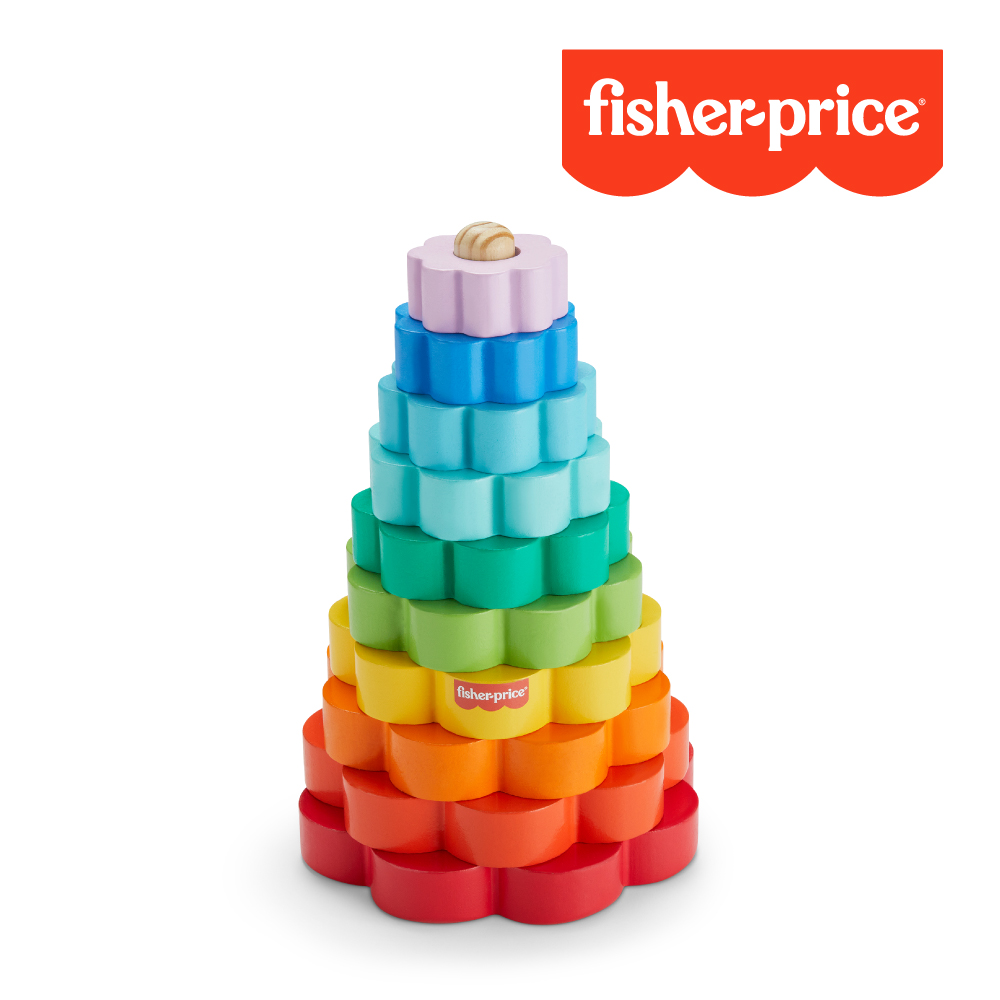Fisher-Price 費雪牌 【奇哥】費雪 木製彩虹套圈