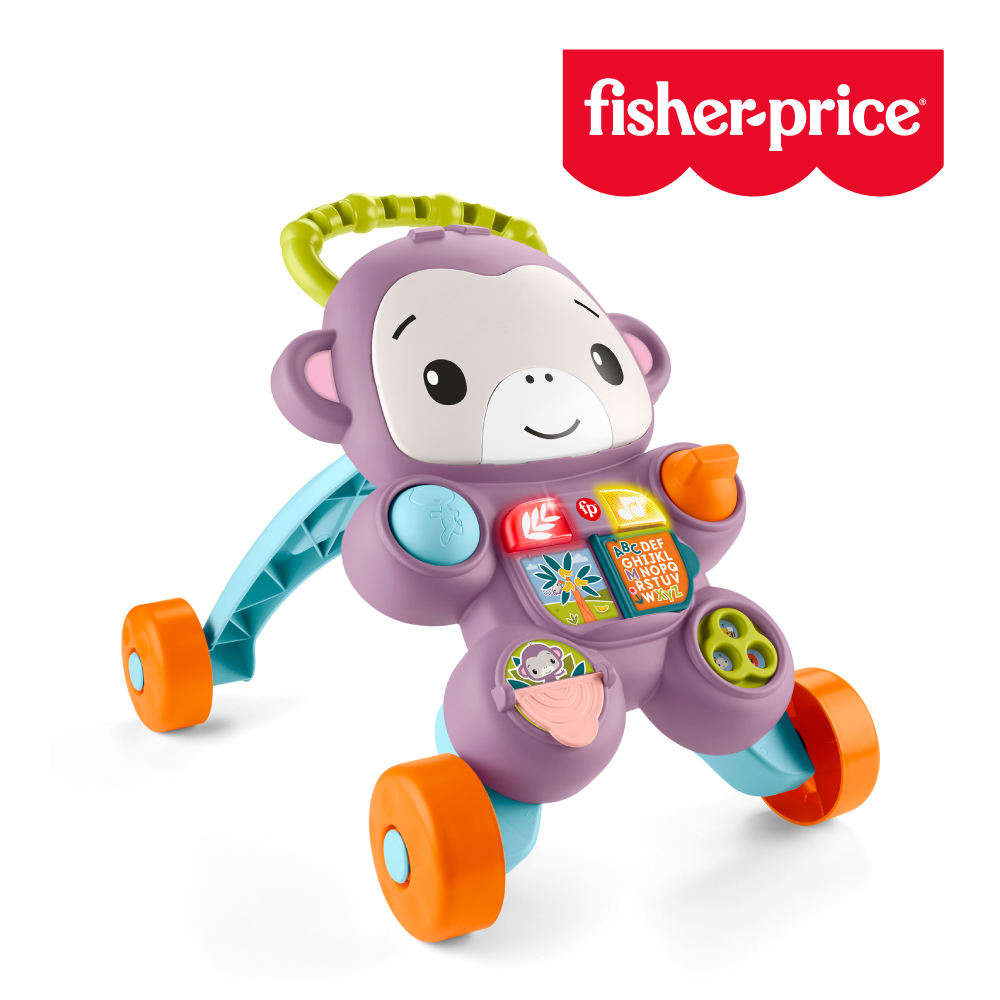 Fisher-Price 費雪牌 【奇哥】費雪 紫色猴子聲光踏步車