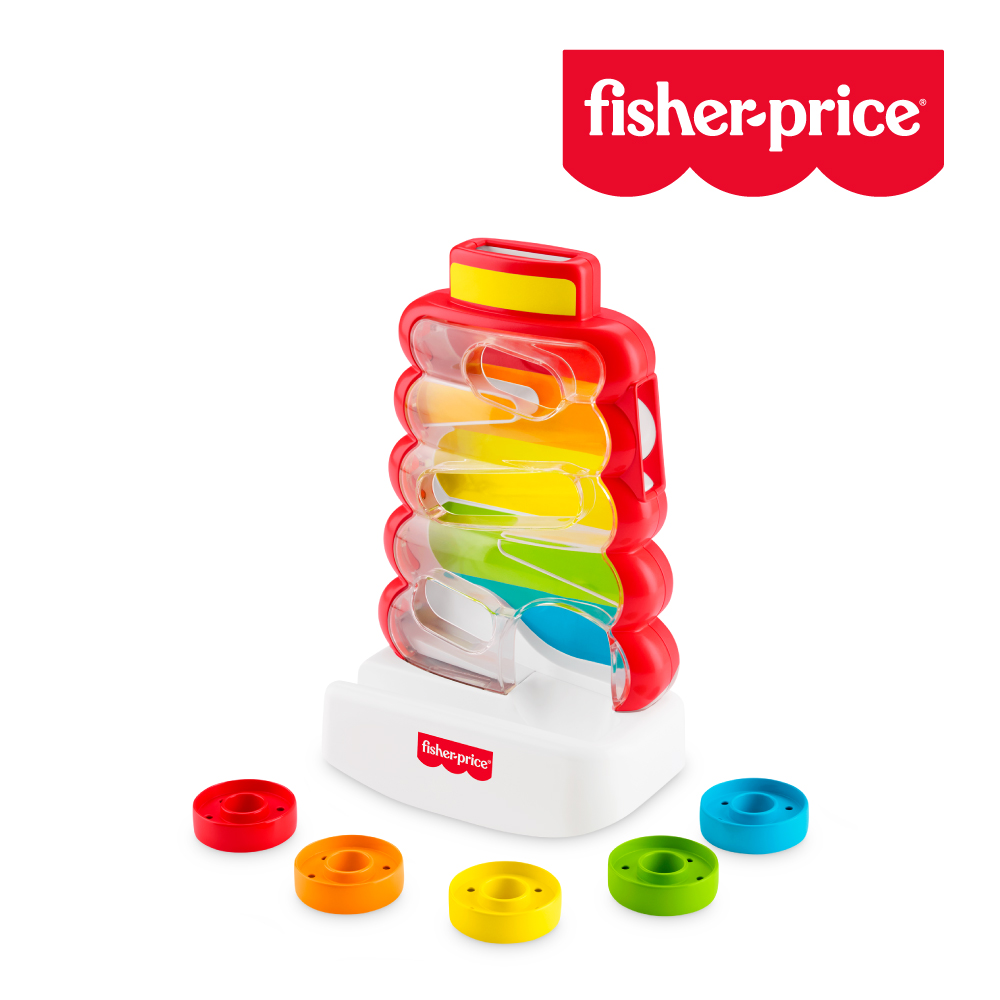 Fisher-Price 費雪牌 【奇哥】費雪 環保滾動彩環迷宮塔