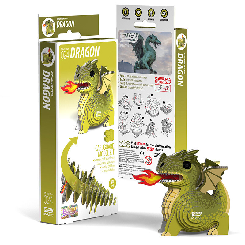 EUGY 3D立體紙拼圖 龍款