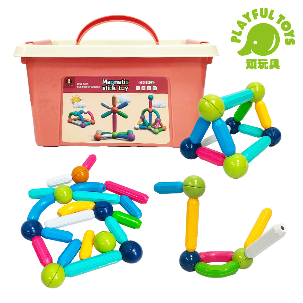 Playful Toys 頑玩具 益智磁力棒積木 教育教材  益智 早教 啟蒙 組裝 兒童禮物