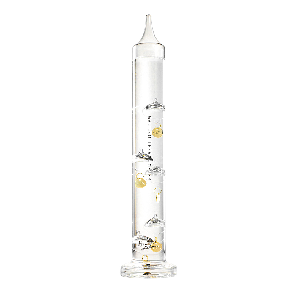 賽先生科學工廠 Minimalist 伽利略透明溫度計 - 37cm