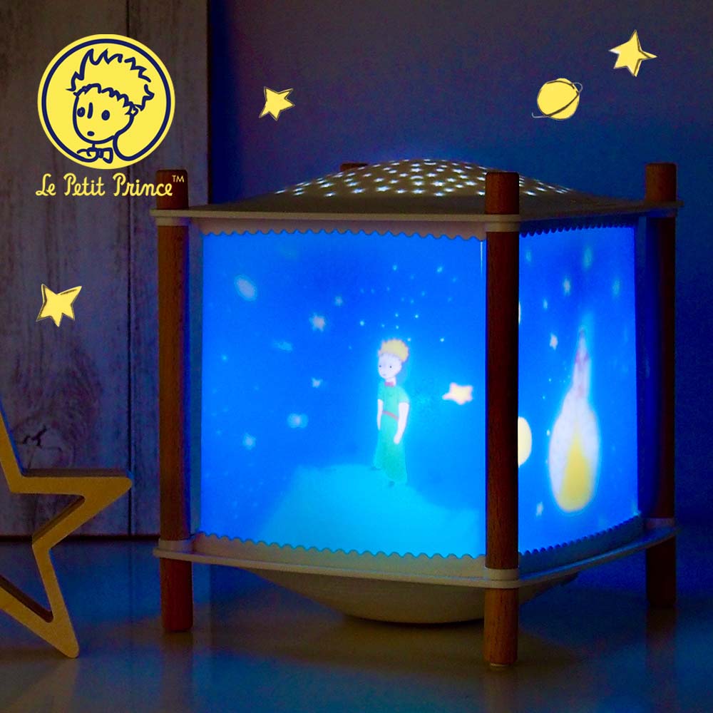 trousselier Le Petit Prince 小王子魔法星星走馬燈｜七彩星光投影安撫燈，適合兒童睡前燈光