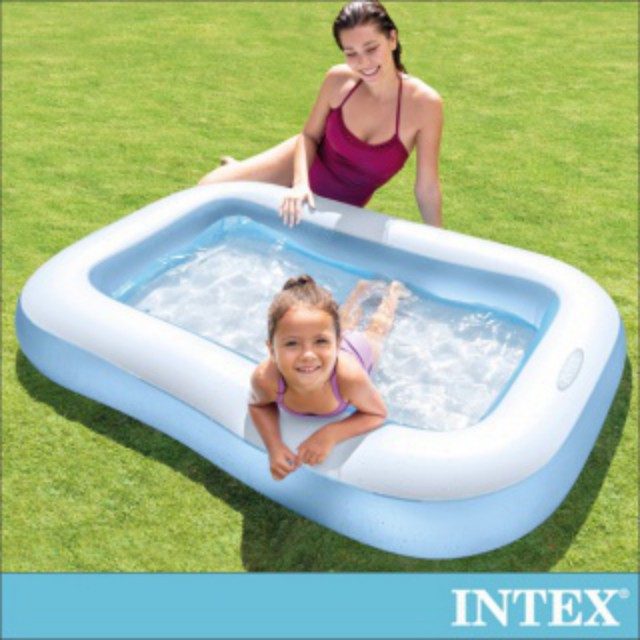 INTEX 長方形充氣泳池/攜帶浴池(57403)
