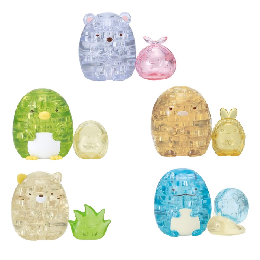 3D水晶拼圖 - 角落小夥伴 共5款可選 白熊/ 企鵝/ 炸豬排/ 貓咪/ 蜥蜴