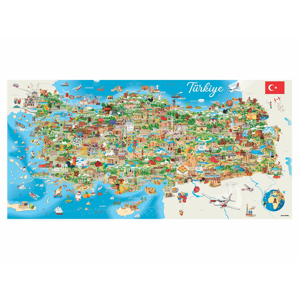 【好森HoSng】土耳其文化地圖|1500片拼圖 Anatolian