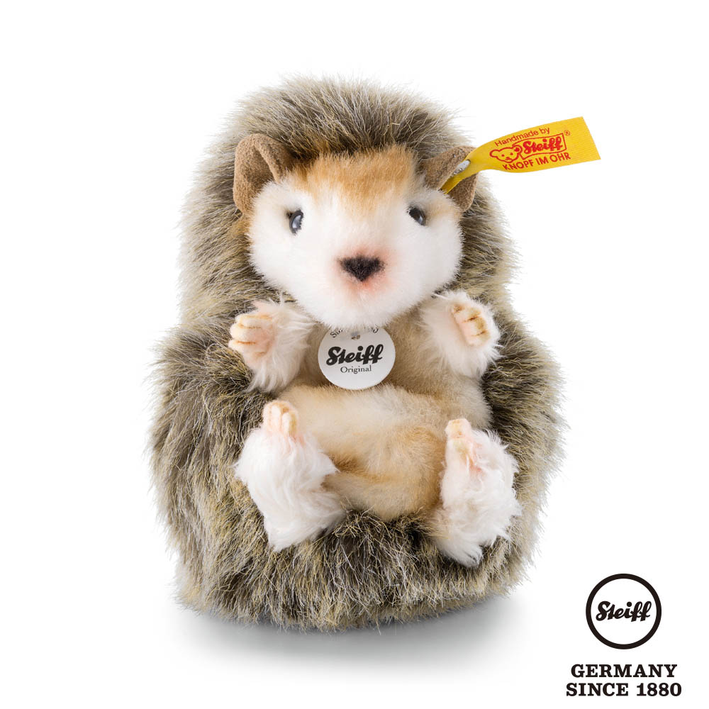 STEIFF 金耳釦泰迪熊 德國 - Baby Hedgehog 刺蝟寶寶(動物王國_黃標)