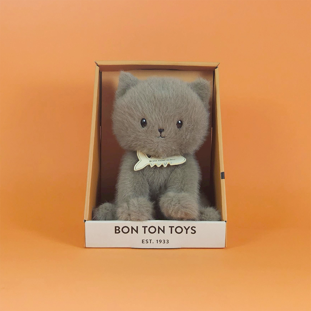 BON TON TOYS 英國短毛貓ECO盒裝玩偶-弗雷迪 18cm