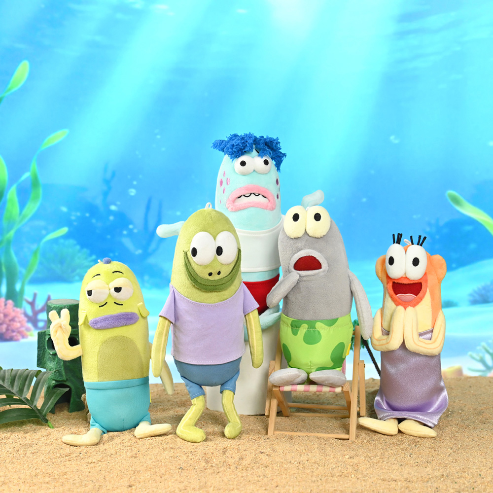 Spongebob Squarepants 海綿寶寶 25cm路人魚 內心慌張/無情比耶/是我嗎?/幸福時刻/壞點子