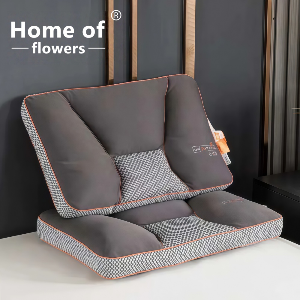 【Home of flowers】石墨烯乳膠舒頸枕(石墨烯枕頭 乳膠枕 護頸枕 無壓枕)