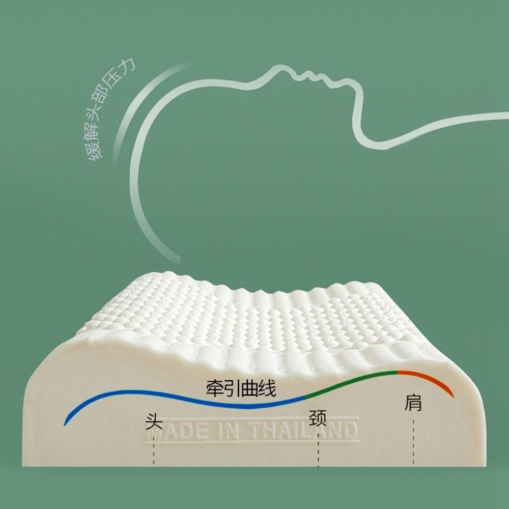 【Quality 聚家】透氣乳膠枕 人體工學乳膠枕 高回彈乳膠枕 護頸枕 睡枕(貼合頸椎/快速回彈/循環透氣)